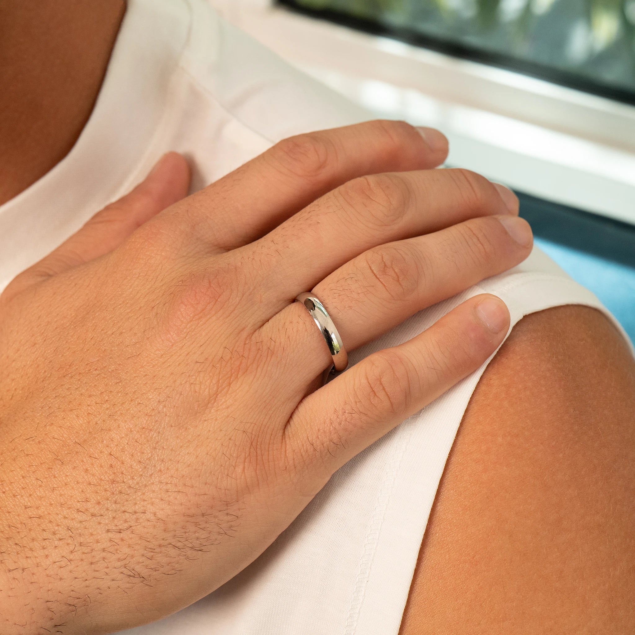 Round Band Ring 4MM (Silver)