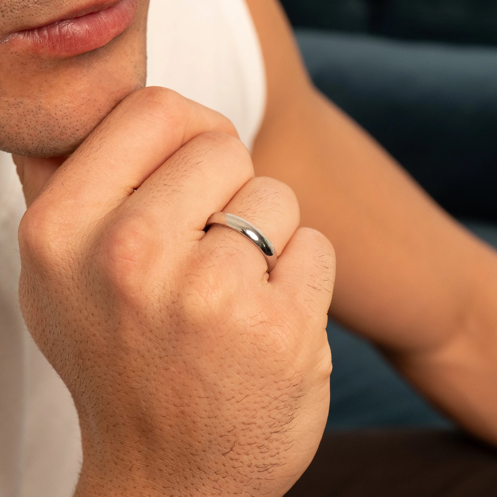 Round Band Ring 4MM (Silver)