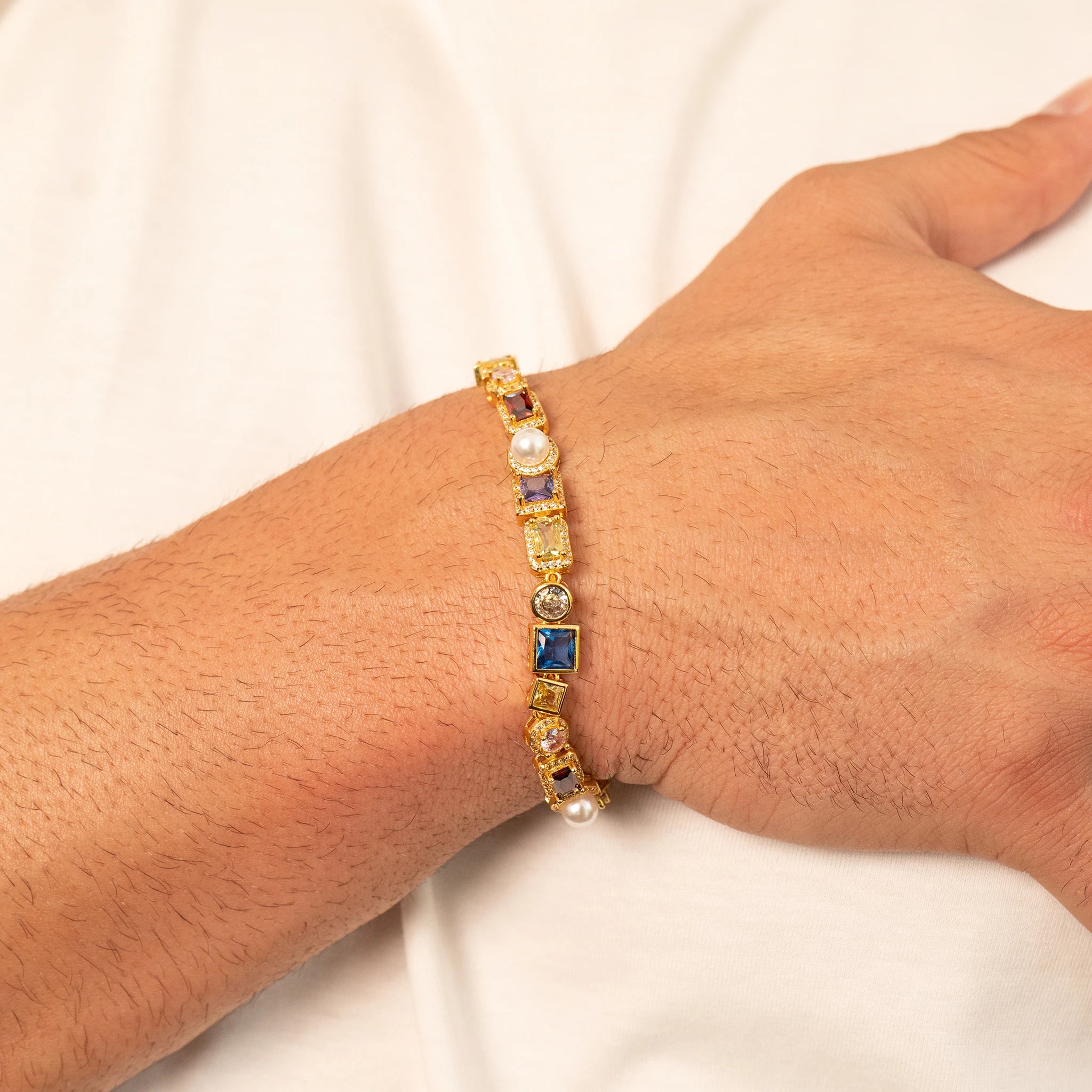 Sapphire Gemstone Bracelet (Gold)