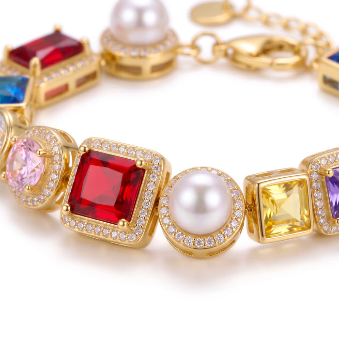 Sapphire Gemstone Bracelet (Gold)
