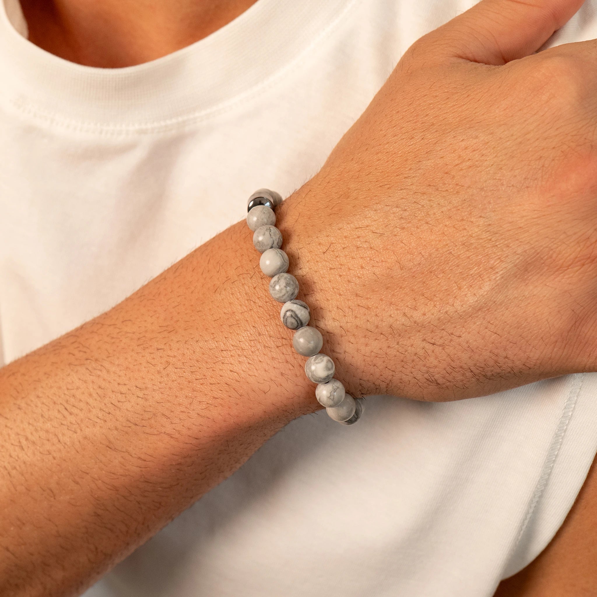 Stone Bead Bracelet