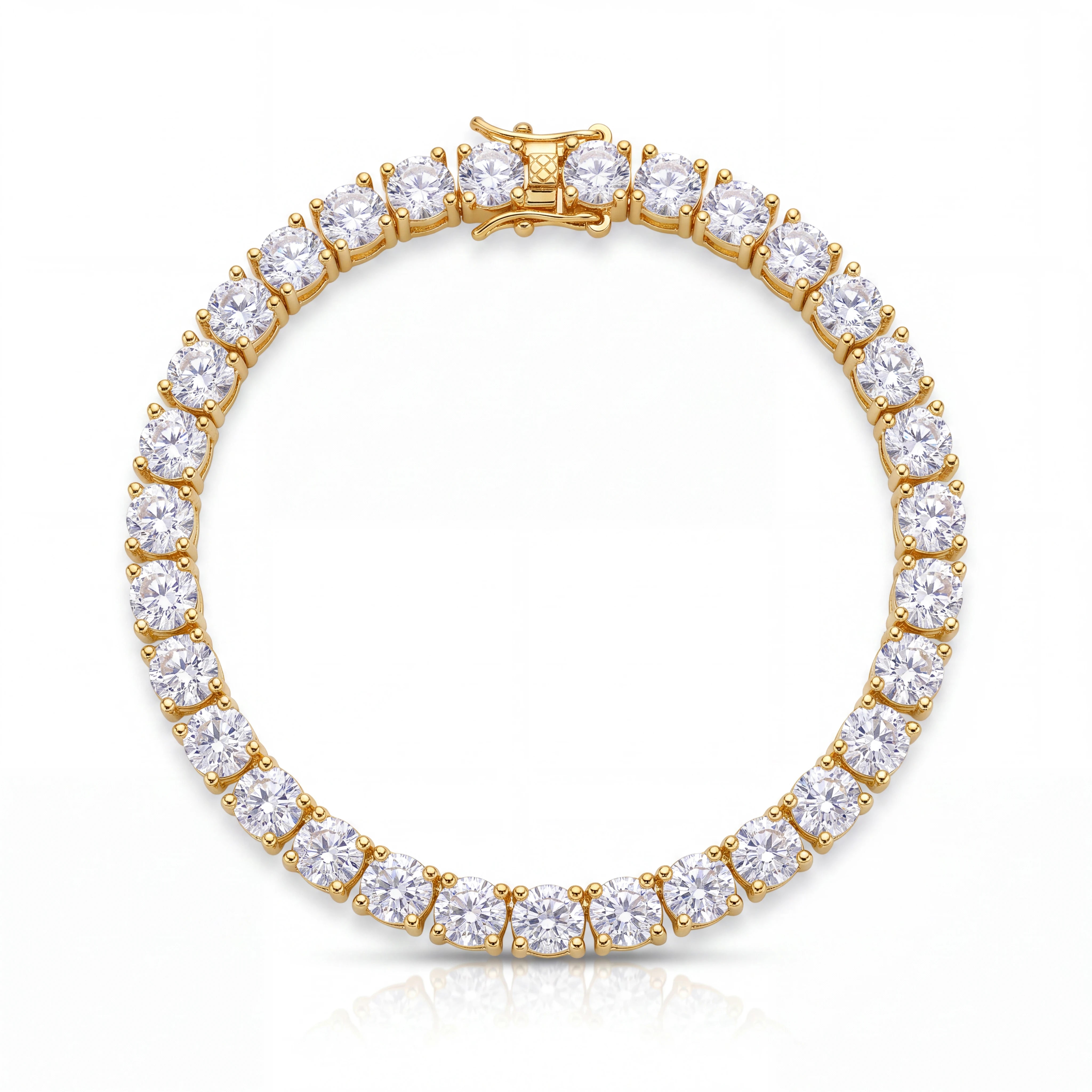 TENNIS BRACELET (GOLD) 5MM