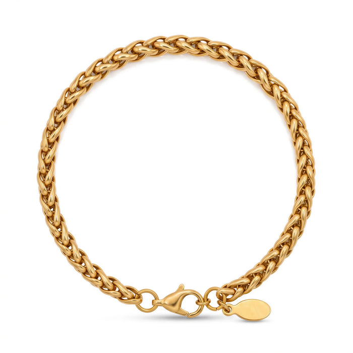 WHEAT BRACELET (GOLD) 5MM
